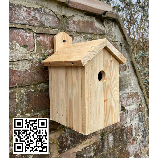 (image for) Bird Nesting Box - Apex Roofed